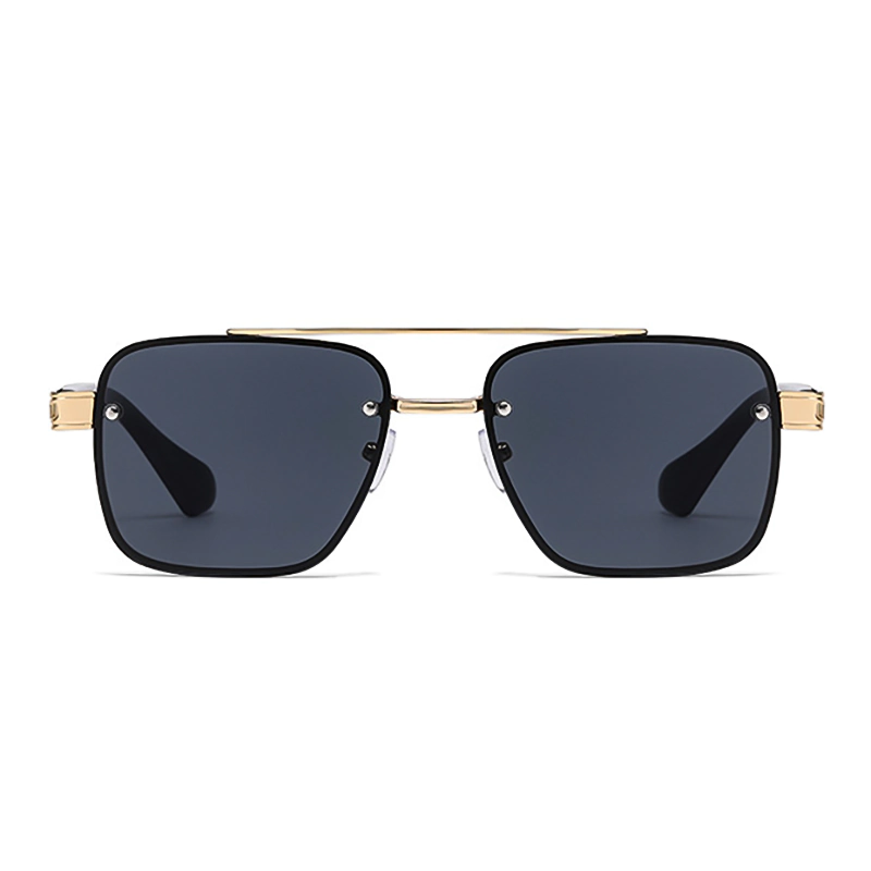 A947 Luxury Gold Frame Square Sunglasses - Image 6