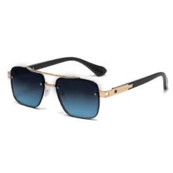 A948 Luxury Gold Frame Blue Gradient Sunglasses - Image 4