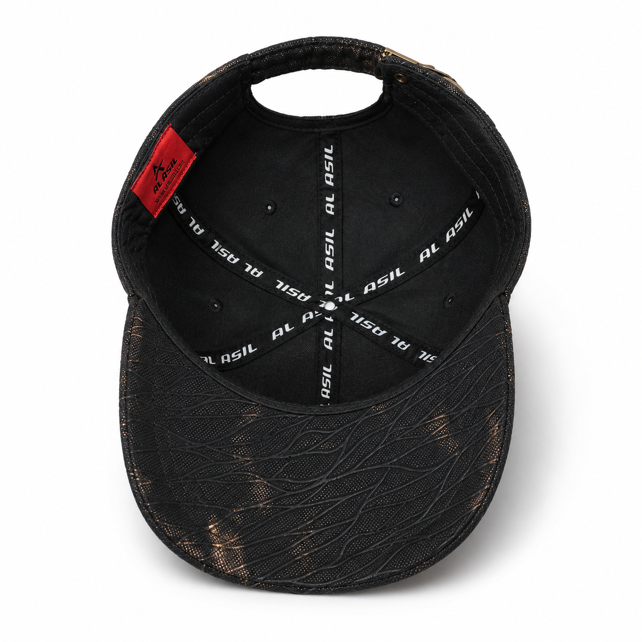 CP1099 Al Asil Premium PU Leather Adjustable Cap for Men - Image 4