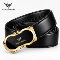 WILLIAMPOLO Premium Genuine Leather Automatic Buckle Belt B9018 - Image 4