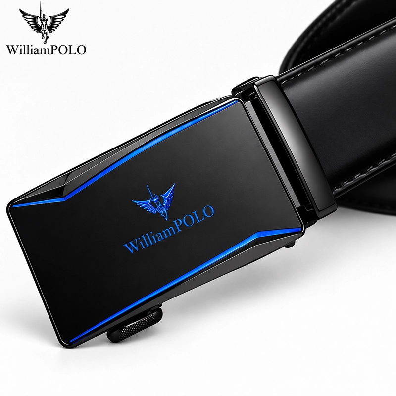 WILLIAMPOLO Premium Genuine Leather Automatic Buckle Belt B9019 - Image 4