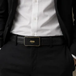 Jeep Spirit Genuine Leather Automatic Buckle Belt B9020 - Image 2