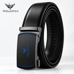 WILLIAMPOLO Premium Genuine Leather Automatic Buckle Belt B9021