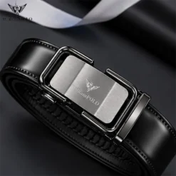 WILLIAMPOLO Premium Genuine Leather Automatic Buckle Belt B9022 - Image 4