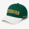 CP1191 White & Green Cap with STUBBORN Ambrotary text