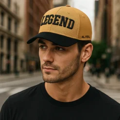 CP1192 Brown & Black Cap with LEGEND Ambrotary text - Image 2