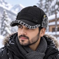 CP1359 Unisex Winter Trapper Baseball Cap with Warm Ear Flap Hat - Image 4
