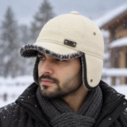 CP1360 Unisex Winter Trapper Baseball Cap with Warm Ear Flap Hat - Image 4