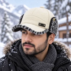 CP1360 Unisex Winter Trapper Baseball Cap with Warm Ear Flap Hat - Image 2