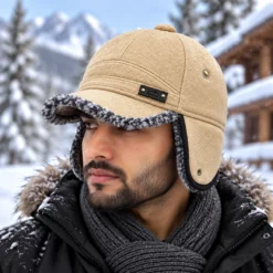 CP1361 Unisex Winter Trapper Baseball Cap with Warm Ear Flap Hat - Image 2
