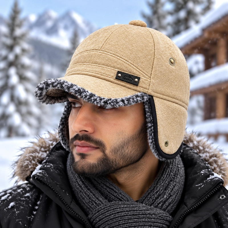 CP1361 Unisex Winter Trapper Baseball Cap with Warm Ear Flap Hat - Image 2
