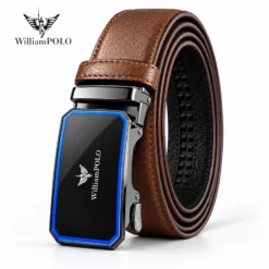 B9023 WILLIAMPOLO Premium Genuine Leather Automatic Buckle Belt - Image 2