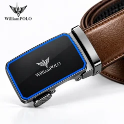 B9023 WILLIAMPOLO Premium Genuine Leather Automatic Buckle Belt - Image 4